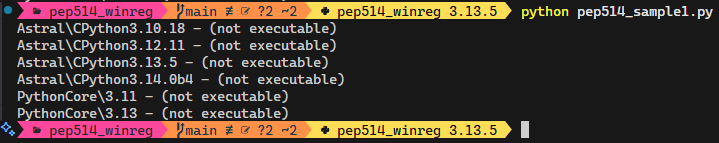 PEP 514 Sample Code #1